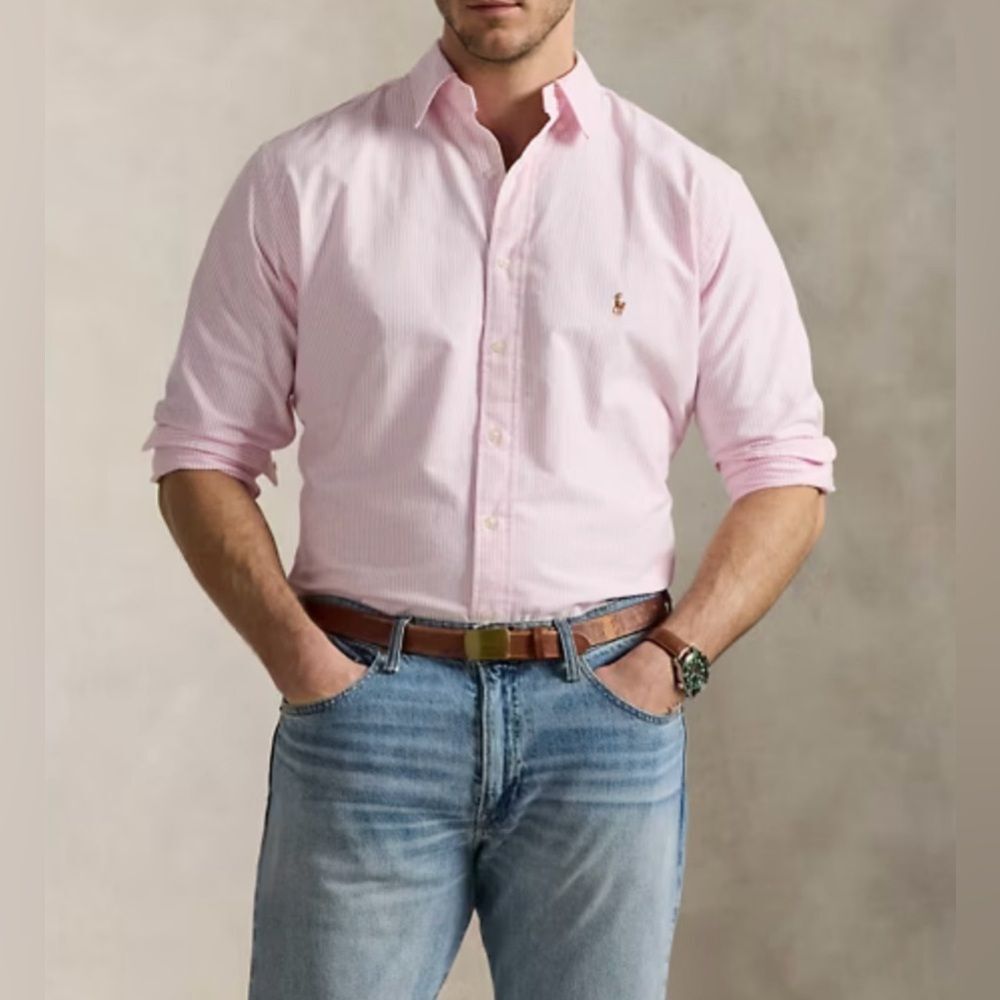 Polo by Ralph Lauren Pink Button-Down Casual Shirt